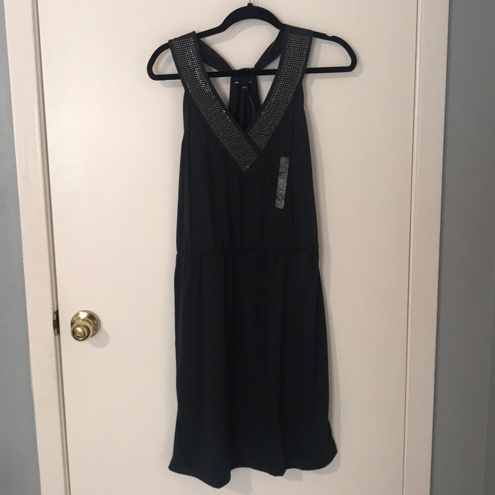 Gap navy and sparkly dress